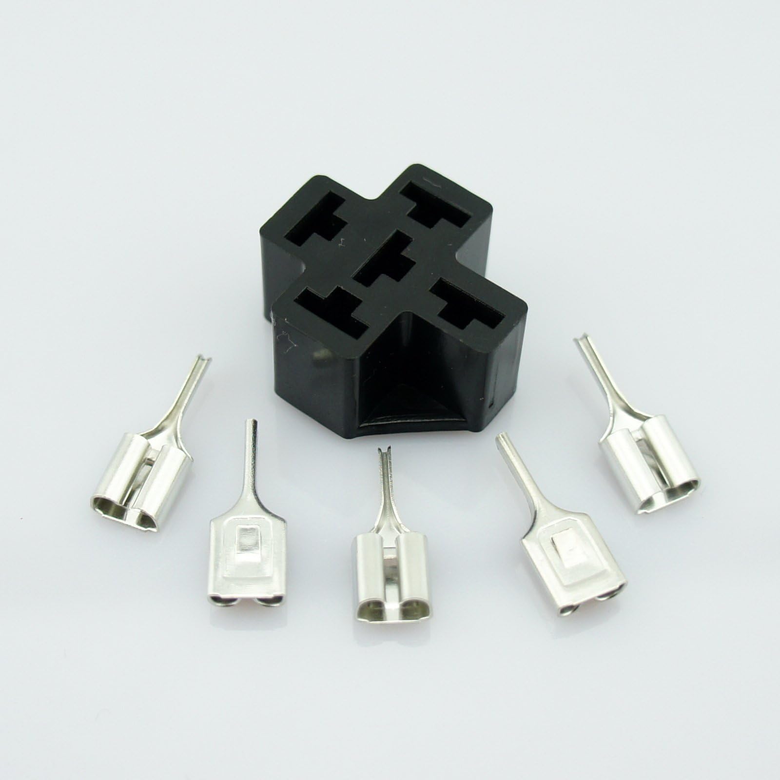 Universal Car Vehicle Motorcycle PCB DIP 40A 5-Pin 6.3mm Terminal Relay Socket