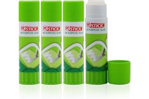 3D Printer Glue Sticks, FENGWANGLI 4 Pieces Solid Adhesive for Hot Bed Print Filament PLA Glass ABS PETG CPE