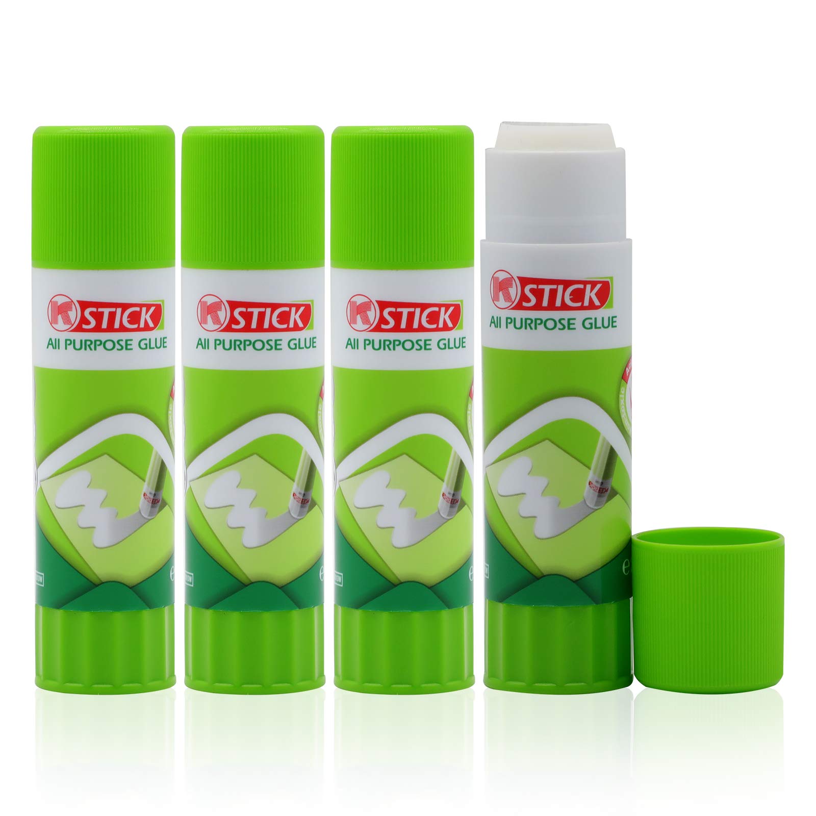 Photo 1 of 3D Printer Glue Sticks, FENGWANGLI 3D Printing Adhesive for Hot Bed Warping, PVP Solid 3D Print Gloop for Filament PLA Glass ABS PETG PC PA TPU(Pack of 4)