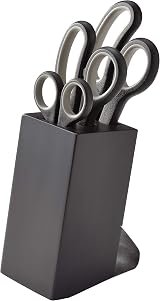 Judge Set of 3 Scissors with Scissor Block 6cm 8cm 10cm Soft Grip Stainless view 1