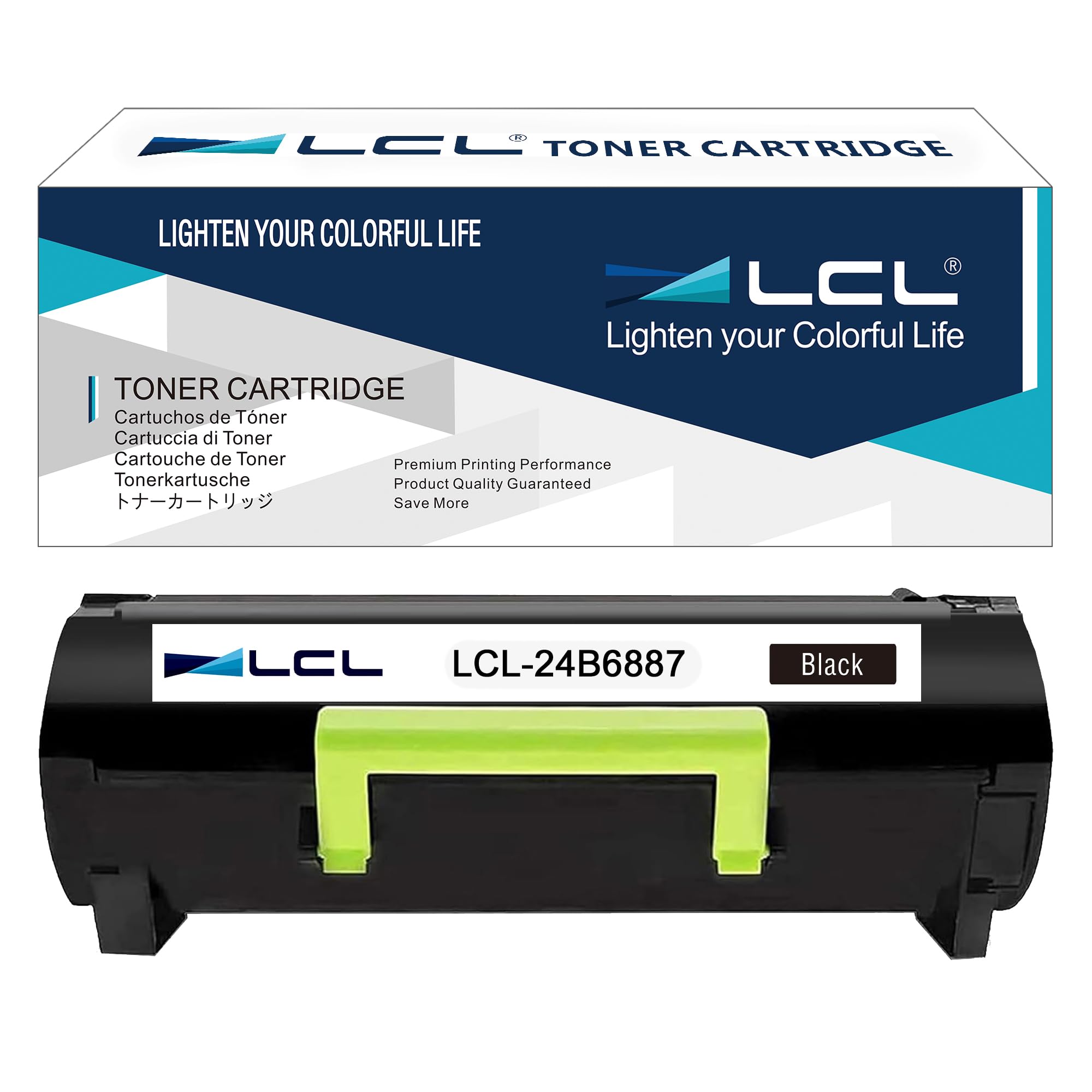 Photo 1 of LCL 24B6887 M3250 XM3250 Black High Yield Toner Cartridge Replacement for Lexmark M3250 XM3250 XM3250i Printers (1-Pack, 21,000 Pages)