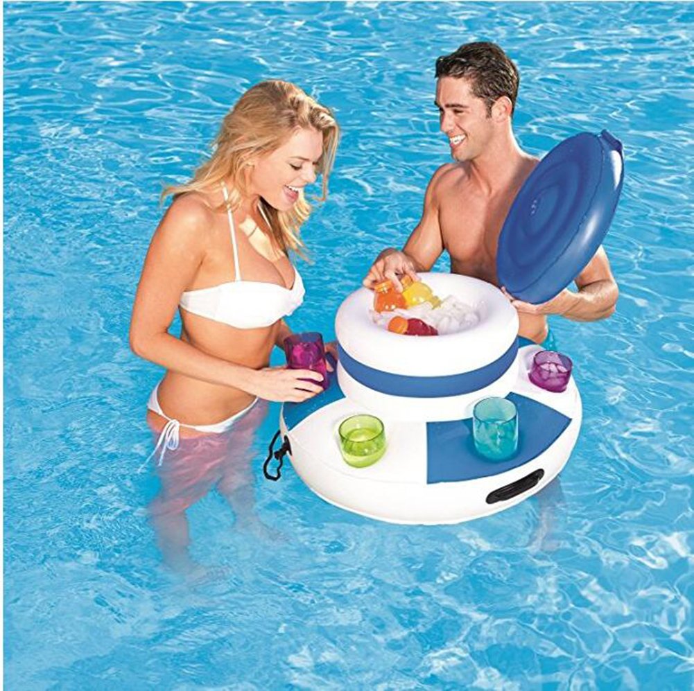 L&Zr Bebidas hinchables refrigerador Salón Piscina Chill Bebe ...