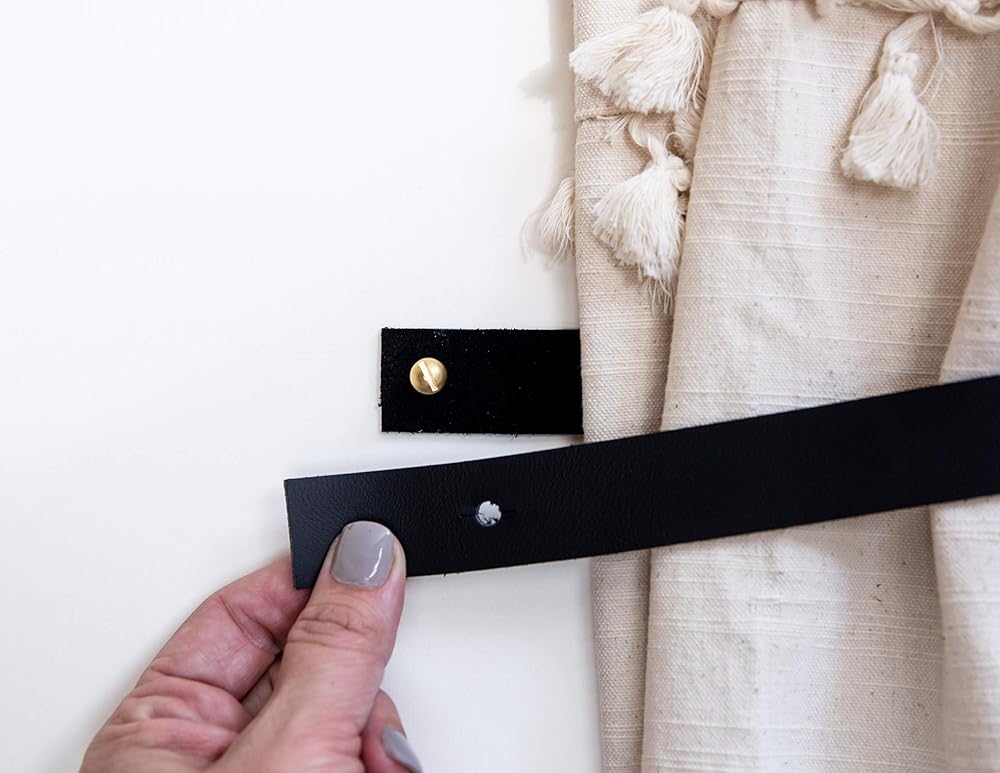 KEYAIIRA Leather Curtain Tie Back minimal curtain