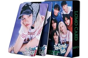 PYAJUU Stray Kids Photocard K-pop Stray Kids The Street Kids Album Photocards 55PCS Stray Kids JJAM Lomo Cards Stray Kids Merch Bangchan Photocard Felix Photocard Stray Kids Photo Album Accessories