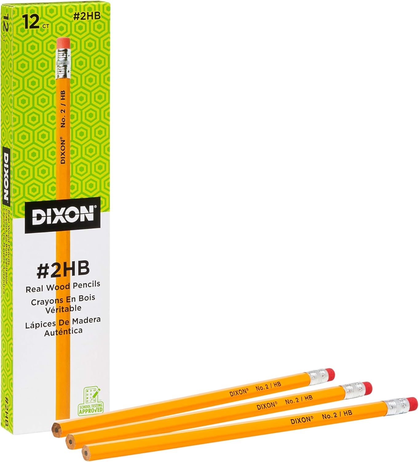 Dixon No. 2 Yellow Pencils, Wood-Cased, Black Core, 12-Count (14402) : Wood Lead Pencils : Office Products