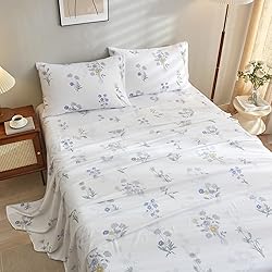 VClife Floral Sheet Sets 4 Piece California King