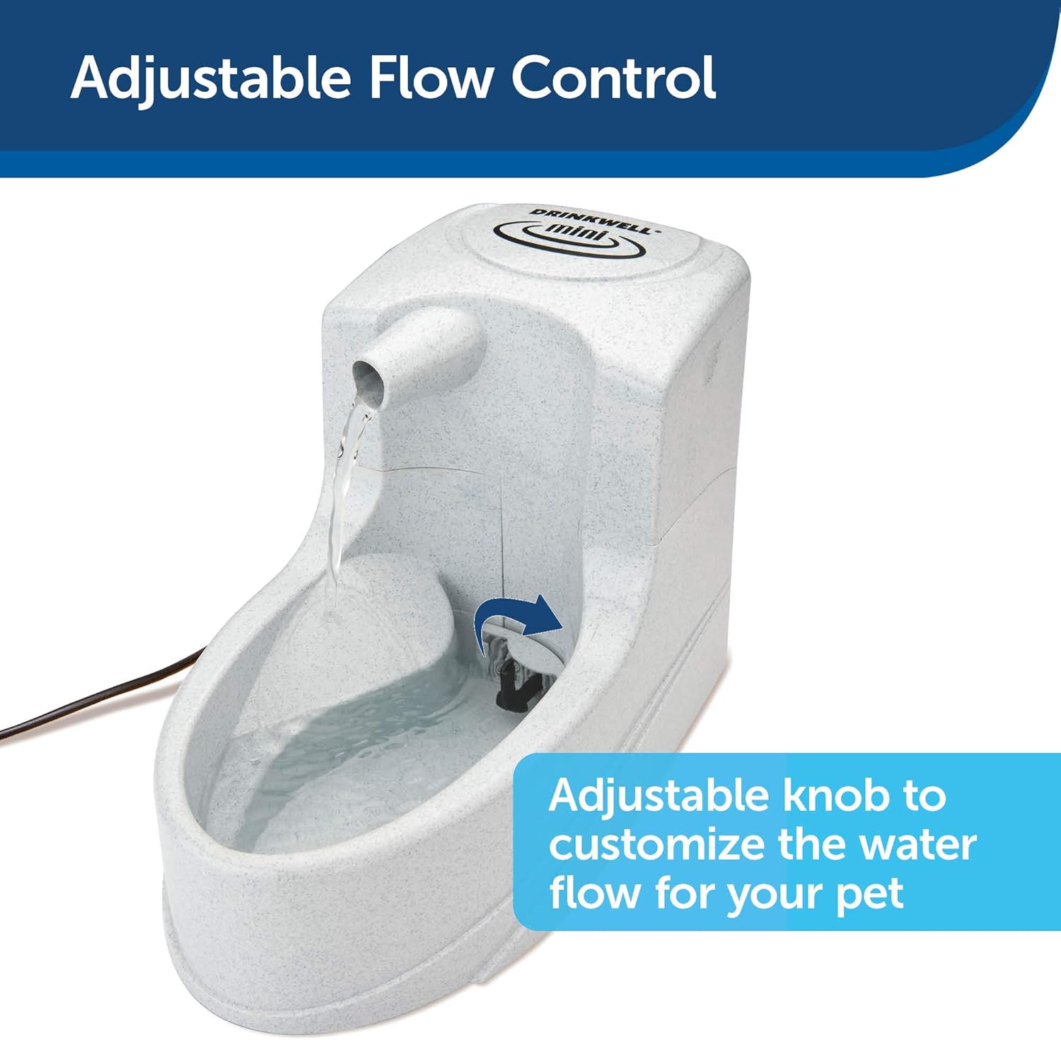 Pet Supplies : PetSafe Drinkwell Mini Pet Fountain for Cats and Small Dogs, 40 oz Capacity Water Dispenser with Filter Included, PWW00-14402 : Pet Self Waterers : 