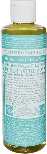Dr. Bronner's Pure-Castile Soap Baby Mild Organic 8 Oz 2 Pack view 4