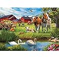 Buffalo Games - Lena - Fall at The Farm - 1000 Piece Jigsaw Puzzle for Adults Challenging Puzzle Perfect for Game Nights - Finished Puzzle Size is 26.75 x 19.75