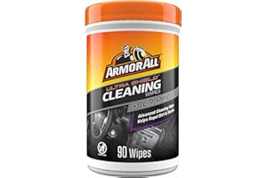 Armor All Ultra Shield + Ceramic Cleaning Wipes by Armor All, Car Interior Cleaner Wipes with Stain-Repelling Technology, 90 Count
