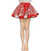 FANCAME Girls Sparkly Rhinestone Tights, Kids Ultra Soft Glitter Tights for Ballet Footed Dance Stockings