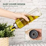 hotder 17oz Olive Oil Dispenser Bottles 2Pack Drizzler Wide Neck Glass view 5
