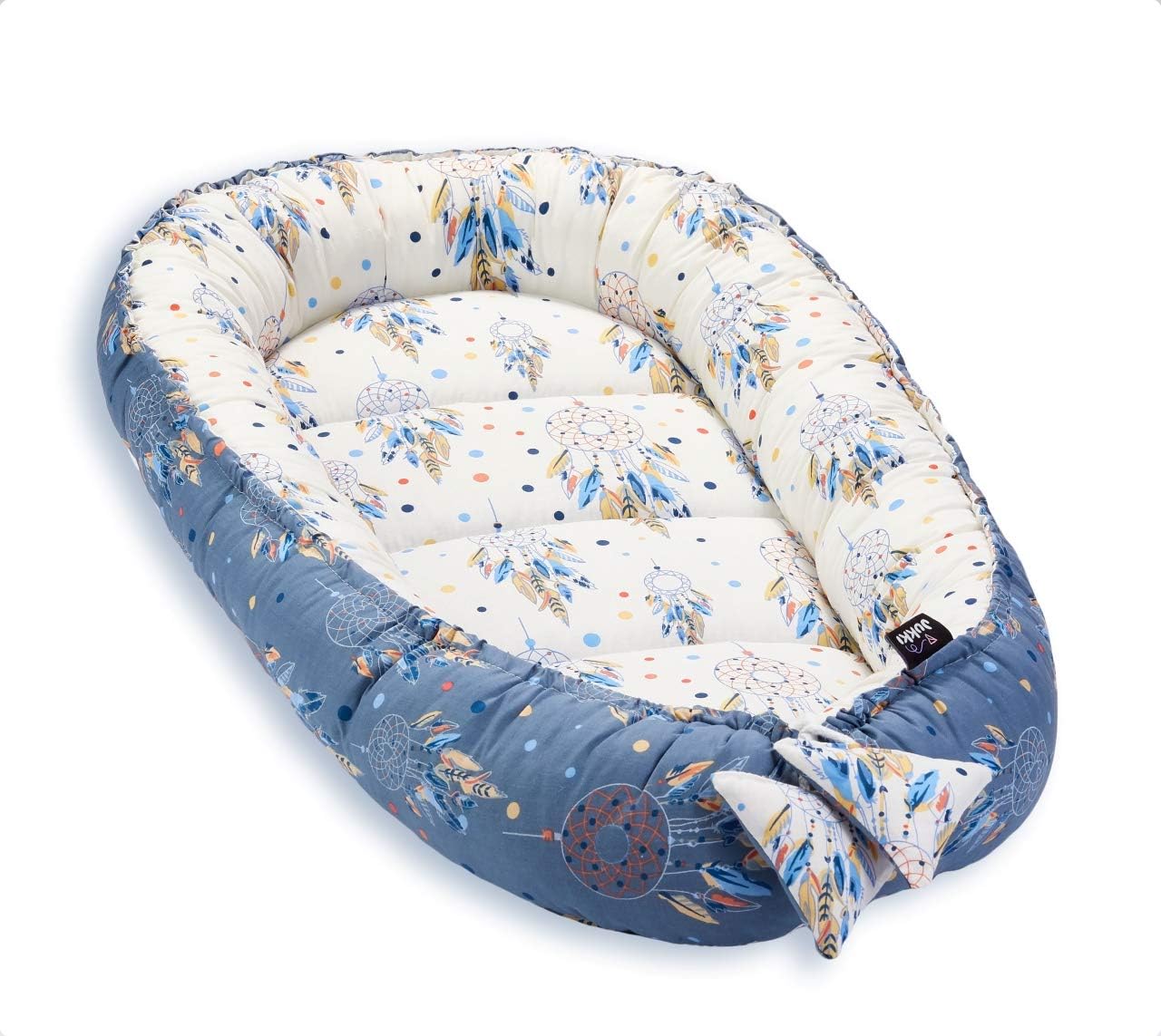 100 Coton Jukki Baby Minky Kit De Premier Choix 5 Pieces Nid Bebe 50 X 70 Cm Tour De Lit Pour Bebe Coussin Coussin Dallaitement Couverture Douillette 2 Cotes Lit De