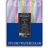 Fabriano Studio Watercolor Pad, Cold-Press, 11" x 14", 140 lb., 12 Sheets