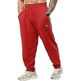 Men's Baggy Sweatpants with Pockets, Loose Fit Striped Oldschool Trackpants