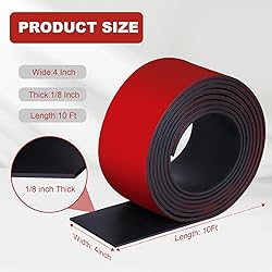 Rubber Tape with Adhesive Backing - 4" Wide x