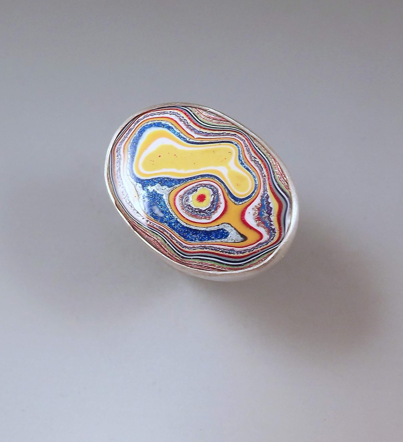 Amazon Com Fordite Tie Pin Detroit Agate Bright Swirly Shimmering Colors Fordite Pin Michigan Made Fordite Tie Tack Handmade