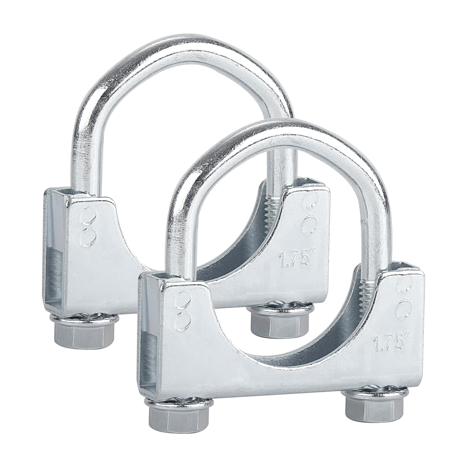 Photo 1 of LCGP 1.75" Heavy Duty U Bolt Clamps Saddle Type Anti-corrosion 2 Pack Muffler Clamps