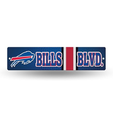Panneau Rond Aluminium Buffalo Bills V2 - Décoration Drôle Et étanche - Bangin' Meats