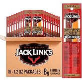 Jack Link's Original Beef Jerky Sticks and Cheese Sticks - (16 Pack) 1.2 oz | Combo - Snack Packs - Ready to Eat Protein Snacks - 8g Protein per Serving - Made with 100% Real Beef &amp; Real Wisconsin Cheese