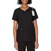 Hanes Womens Hanes Women's Premium Scrubs Top with Pockets, Comfort Fit Scrubs for Women, Nurse Essentials