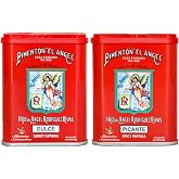 Spanish Smoked Paprika. Hot &amp; Sweet. Set of 2 tins. El Angel Brand (since 1880)