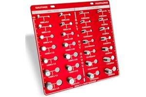 XINGTS 28 Thread Checker,Nut and Bolt Thread Checker,Bolt and Nut Identifier Gauge,Screw Identifier Gauge with 14 Standard & 14 Metric,Bolt Gauge