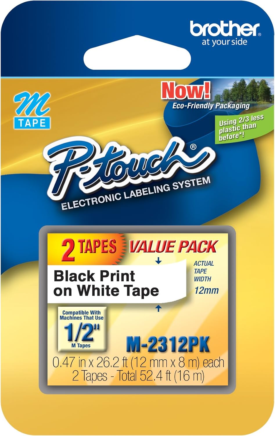 Brother P-touch Label Maker, Personal Handheld Labeler, PT70BM, Prints 1 Font in 6 Sizes & 9 Type Styles, Two-Line Printing, Silver: Electronics