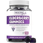 Sambucus Elderberry Gummies for Kids - Kids Immune Support Gummies with Black Elderberry Vitamin C and Zinc for Daily and Seasonal Wellness - Vegan Non-GMO & Lab Verified (3 Months Supply)