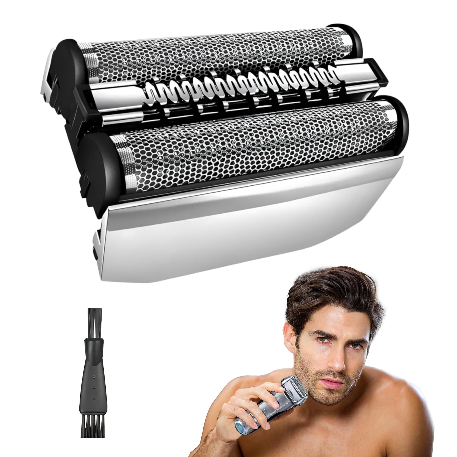 Leogony Electric Shaver Replacement Head for Braun Series 7 (70S), Shaver Replacement Head with Clean Brush