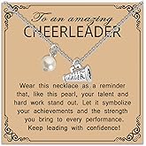 MAOFAED Cheerleader Inspirational Gift, Cheerleading Necklace for Women, Cheer Accessories, Dancer Gift(amazingCheerleader)