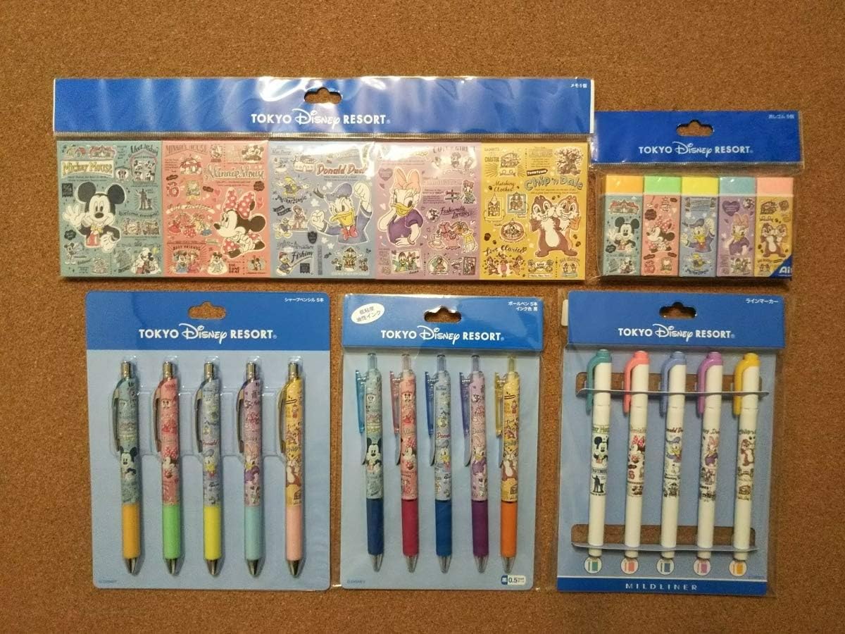 Amazon Co Jp Tdr ドナルド 文具セット Tdl Tds ディズニー グッズ 19 メモ帳 ボールペン シャープペン 消しゴム マーカー ホビー