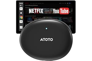 ATOTOSELECT Magic CarPlay Box Android Auto - Smart AI Magic Video Box with Built-in Android Multimedia System, Enjoy Video & Music Apps, Navigation, AI Voice, Plug & Play for Factory Wired CarPlay