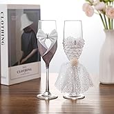 TRUE LOVE GIFT Wedding Champagne Glasses Wedding Toasting Flutes Bride and Groom Bridal Shower GIfts