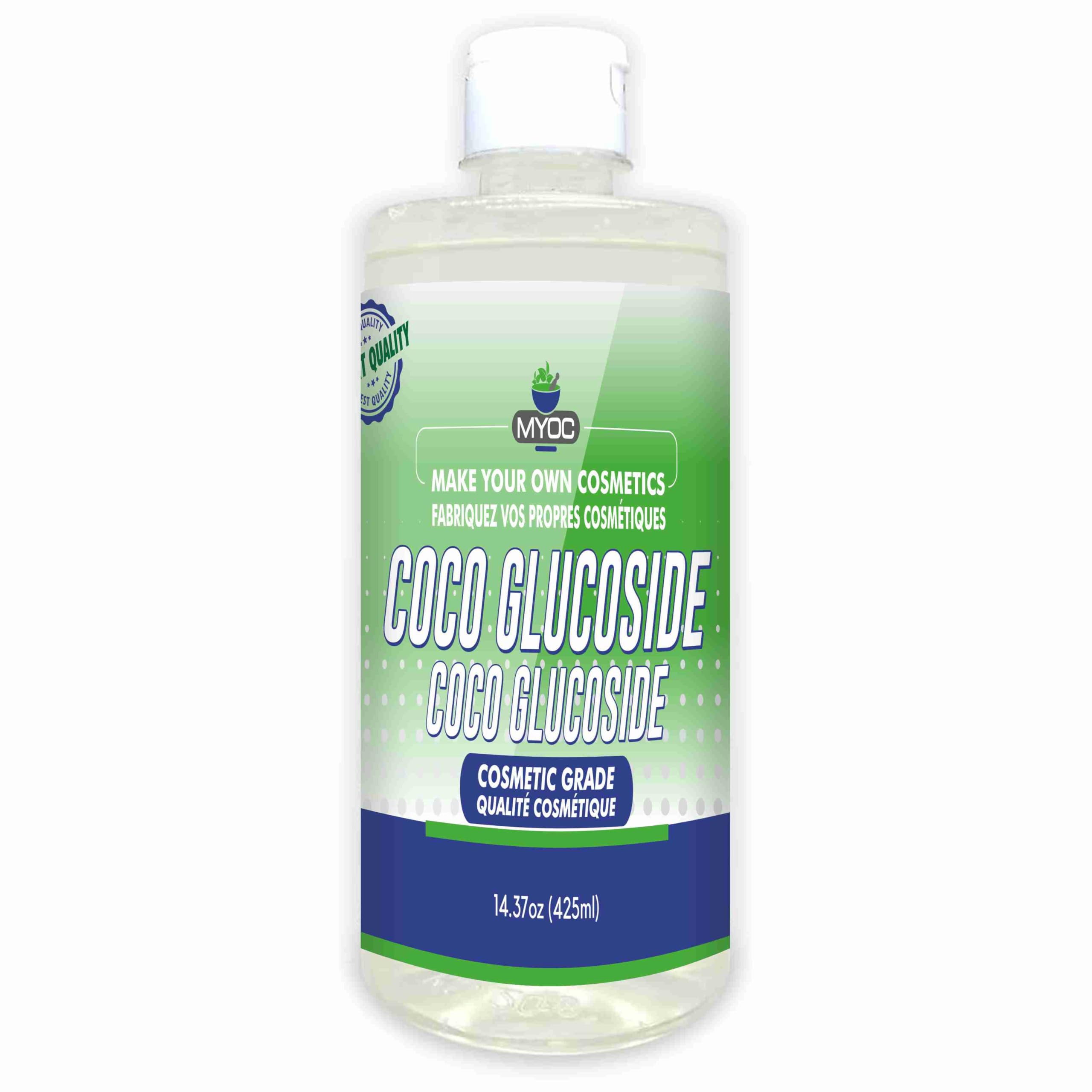 Myoc Coco-Glucoside, Natural Surfactant for Skin, Shampoo, Body Wash, Shower Gel, Coco Glucoside Bulk–425ml