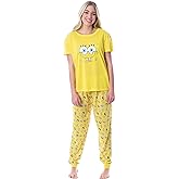 Nickelodeon SpongeBob SquarePants Womens' Faces 2 Piece Jogger Pajama Set