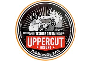UPPERCUT DELUXE Texture Cream –Flexible, Reworkable Styling Cream for Men – Natural Matte Finish, Pliable Hold, Lightweight Hair Product – 3.5 oz / 100g