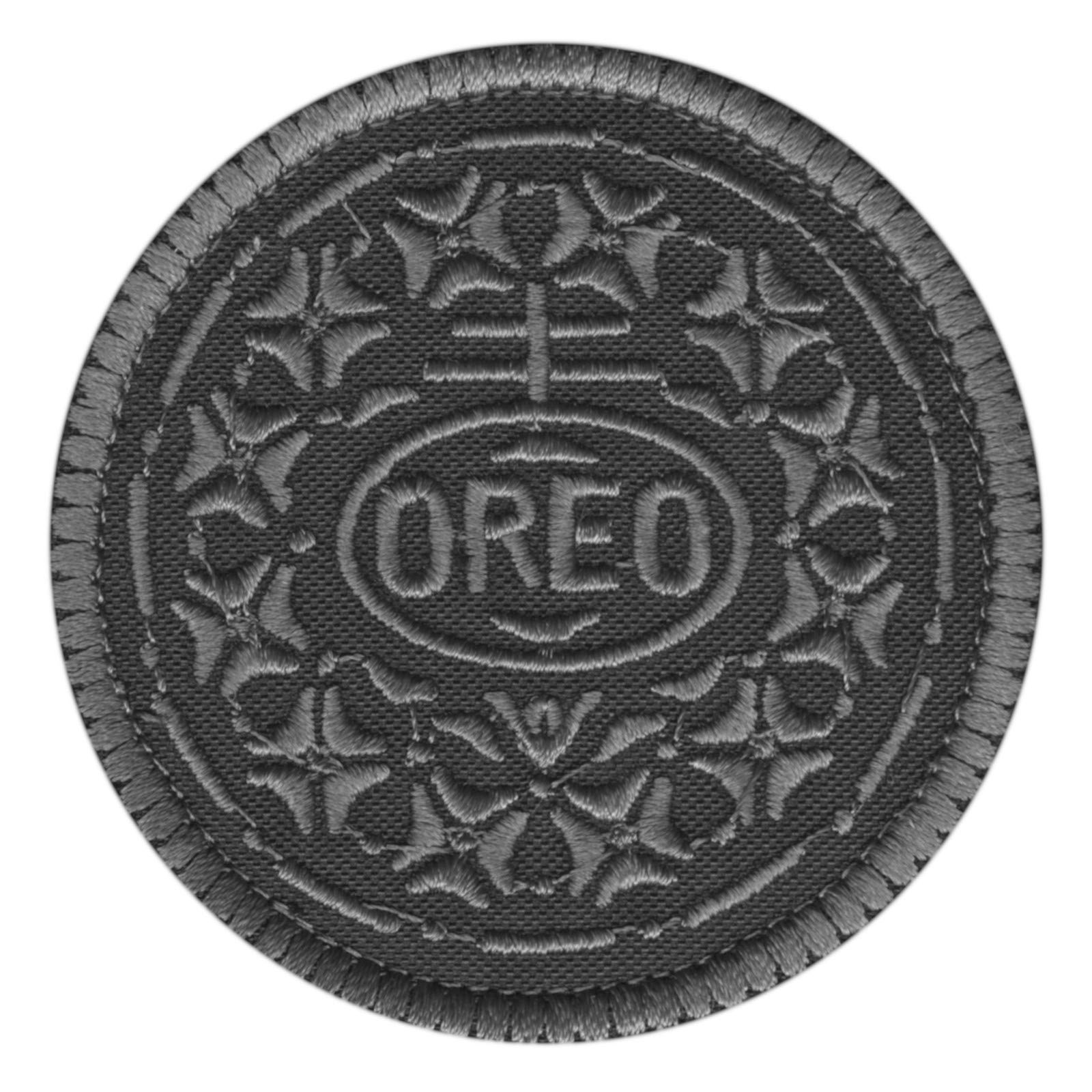 LEGEEON Blackout Oreo Cookie Morale Army Tactical SWAT Embroidered Hook&Loop Patch