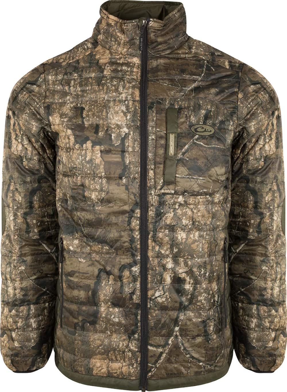 Drake Waterfowl MST Camo Synthetic Down TwoTone Pac Jacket Realtree Timber TwoTone