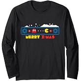 【PAC-MAN】PAC-MAN Holiday 036 Long Sleeve T-Shirt