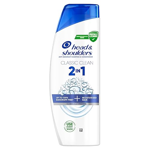 Head & Shoulders Classic Clean Anti-Dandruff 2-in-1 Shampoo, Six-Pack,6 x 250 ml, Clinically Proven Deep Clean, UK number 1 Shampoo