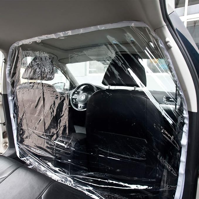 Car Taxi Isolation Film Partition Plastic PVC AntiSaliva Fully