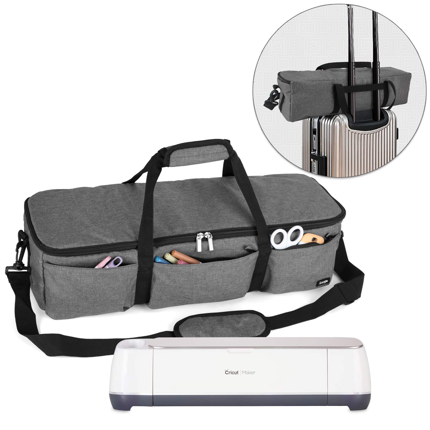 BAG Foldable Carrying Bag Compatible Cricut Explore Air and Maker Gray
