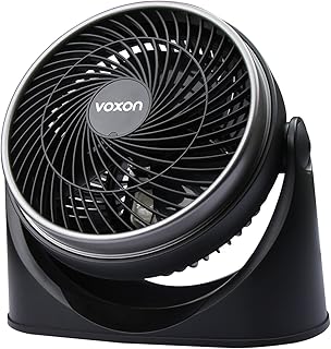 VOXON Ventilator, Tisch-/Wand-Tischventilator Kraftvoller und geräuscharmer Turbo-Ventilatoren mit 3 Geschwindigkeitsstufen und verstellbaren Neigungswinkel