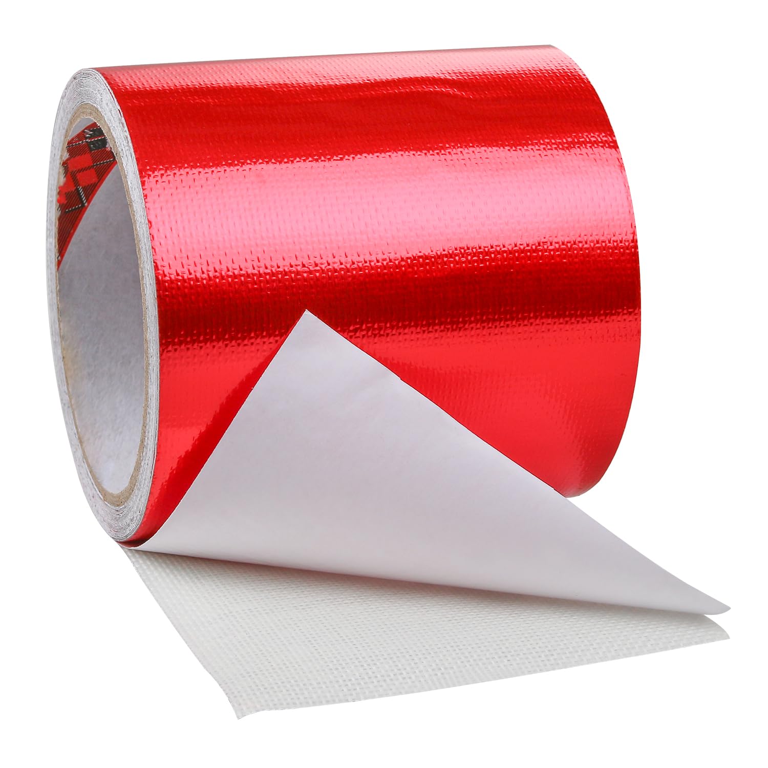 Hosifiy PVC Tarpaulin Tape, 8m x 10cm PVC Tarpaulin Repair Tape for PVC Coated Parasol, Truck Tarpaulin, Nylon, Tent, Awning Fabric Red