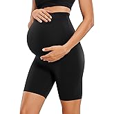CRZ YOGA Butterluxe Maternity Biker Shorts 6" - Over The Belly Pregnancy Yoga Workout Womens Activewear Buttery Soft