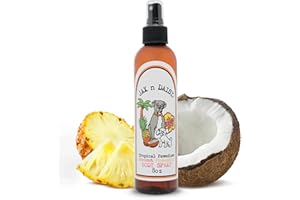 Jax N Daisy Tropical Pawadise Spray - A delightful Tropical Scent, All Natural, Good for Coat & Skin, Long-lasting Deodorizing Spray, Dog Perfume, Deodorant Spray for Smelly Dogs, Pet Perfume Spray