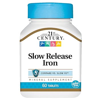 21st Century Slow Release Iron Tablets – Best iron supplement for anemia without constipation