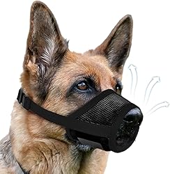 Dog Muzzle, Soft Air Mesh Muzzle for Small Medium