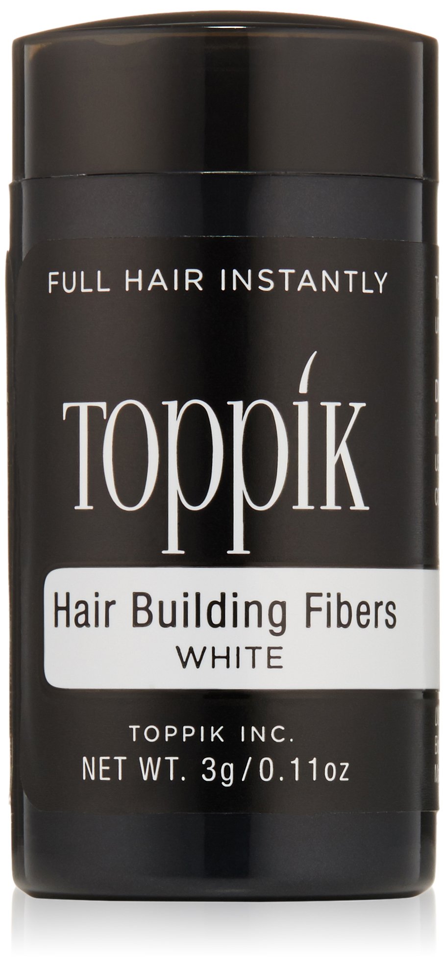 Hair Building Fibers White (Pure White) 28g Bottle of